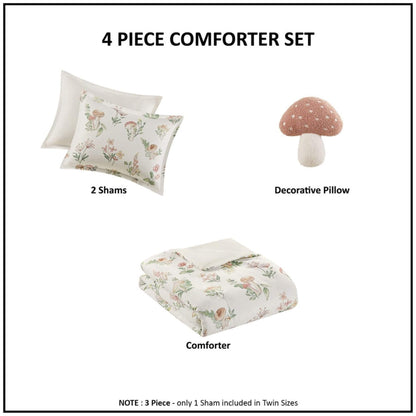Gwen Mushroom Garden Comforter Set
