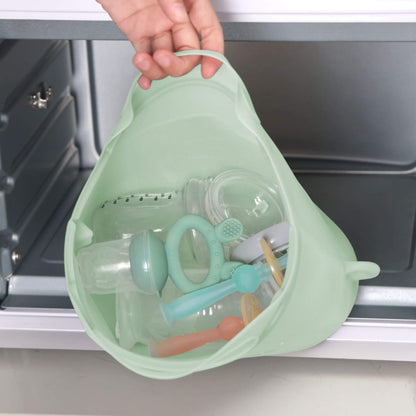 Haakaa Multipurpose Steamer & Steriliser Bag with baby items