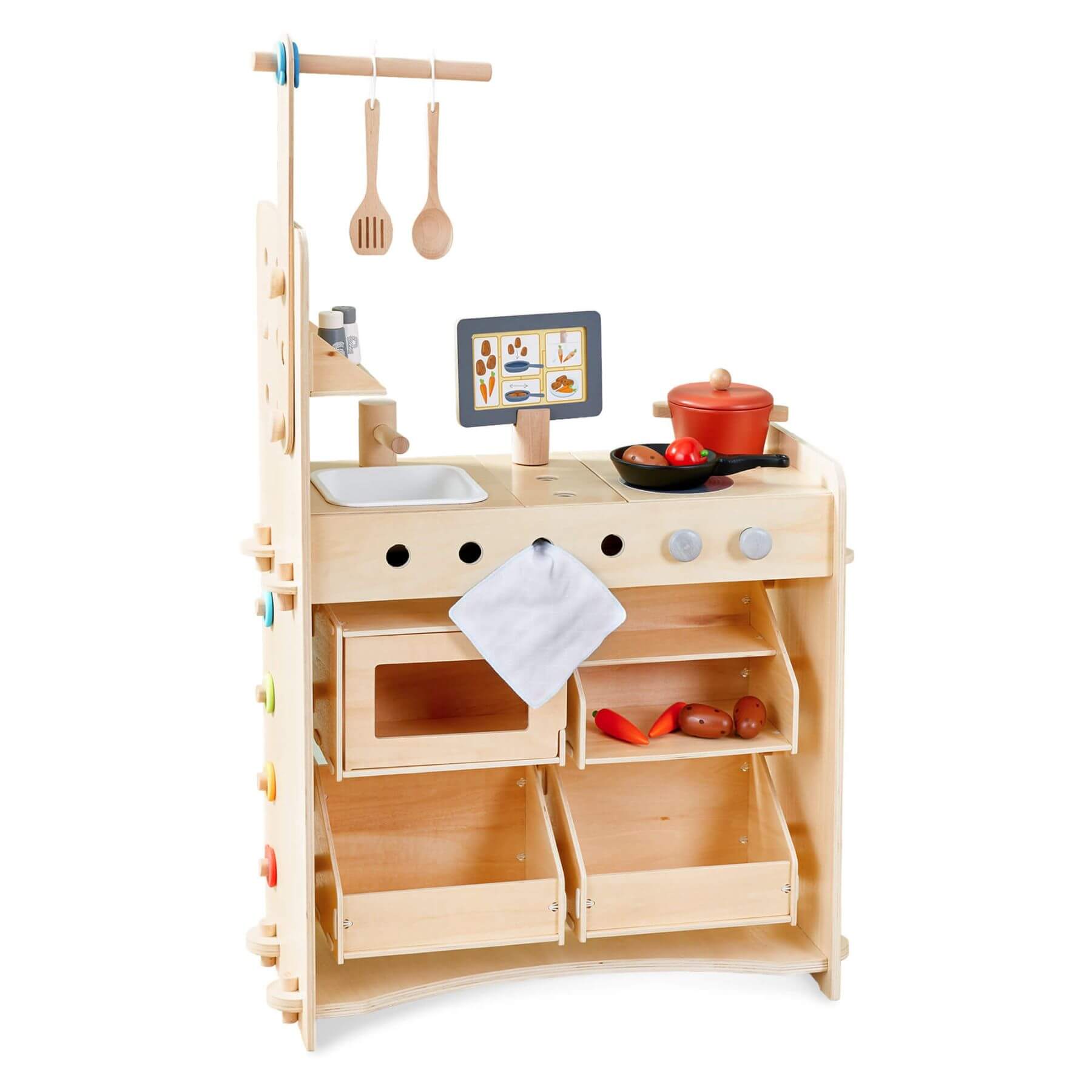HABA USA Creative Play 3 in 1 – Play Kitchen, Store & Workshop