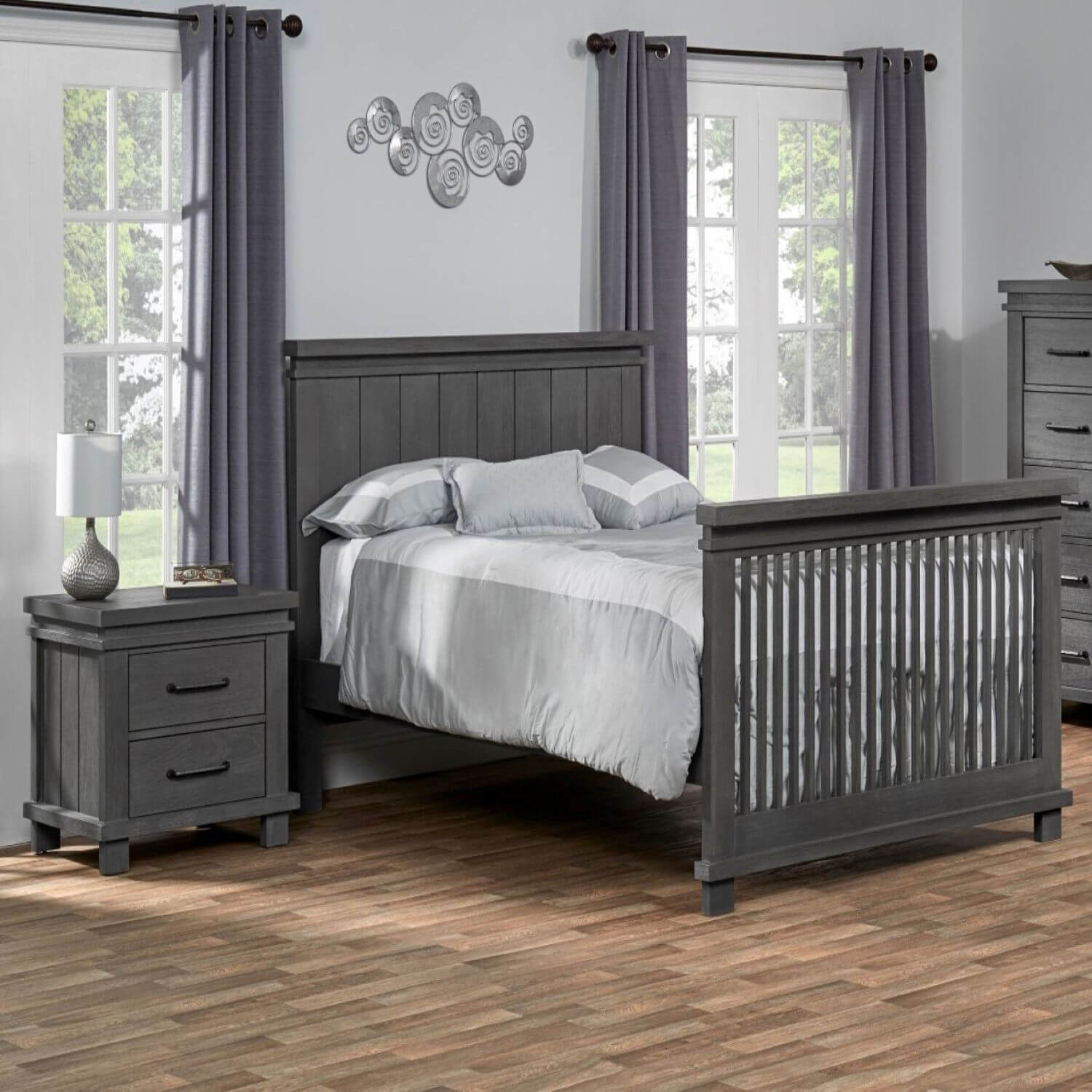 Soho Baby Hampton 2-Drawer Nightstand | Canyon Gray