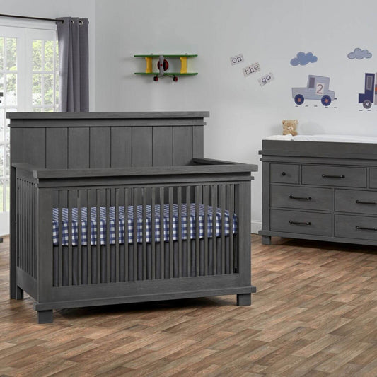 Soho Baby Hampton 4-in-1 Convertible Crib | Canyon Gray