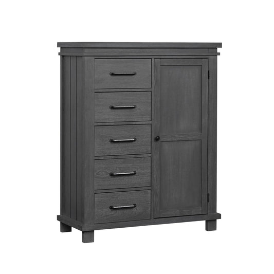Soho Baby Hampton 5-Drawer Chifferobe | Canyon Gray