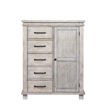 Soho Baby Hampton 5-Drawer Chifferobe, Stone Wash