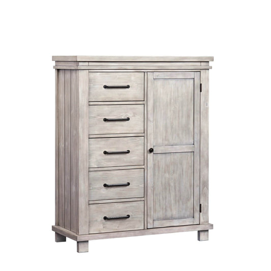 Soho Baby Hampton 5-Drawer Chifferobe, Stone Wash