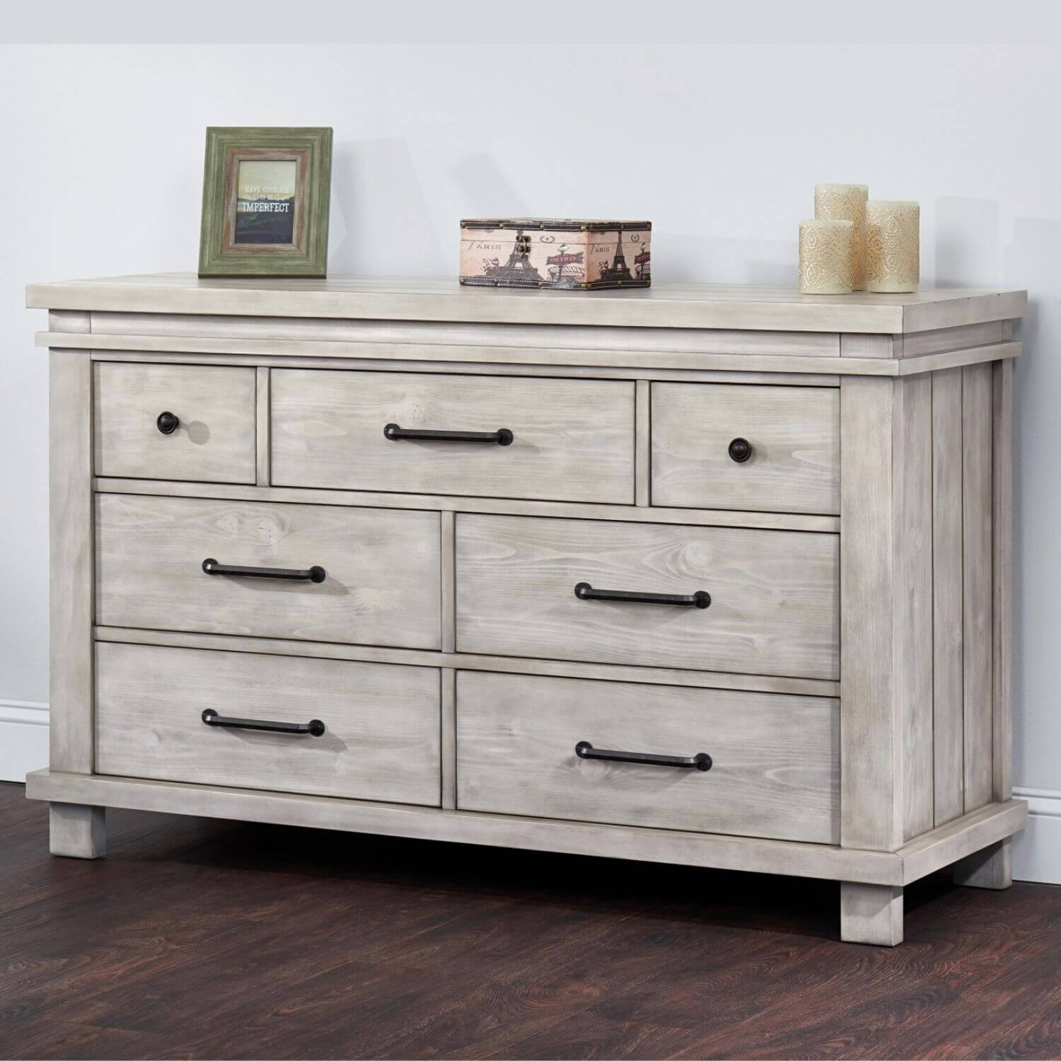 Soho Baby Hampton 7-Drawer Dresser |  Stone Wash