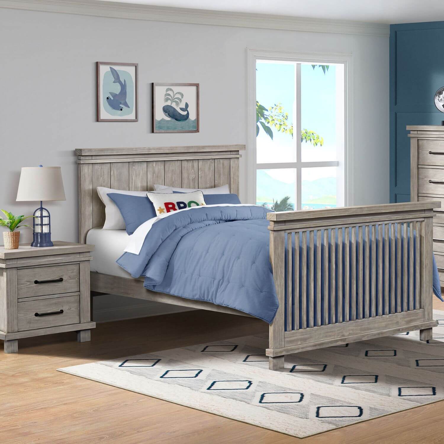 Soho Baby Hampton Full Bed Conversion Kit | Stone Wash