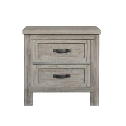 Soho Baby Hanover 2-Drawer Nightstand | Oak Gray
