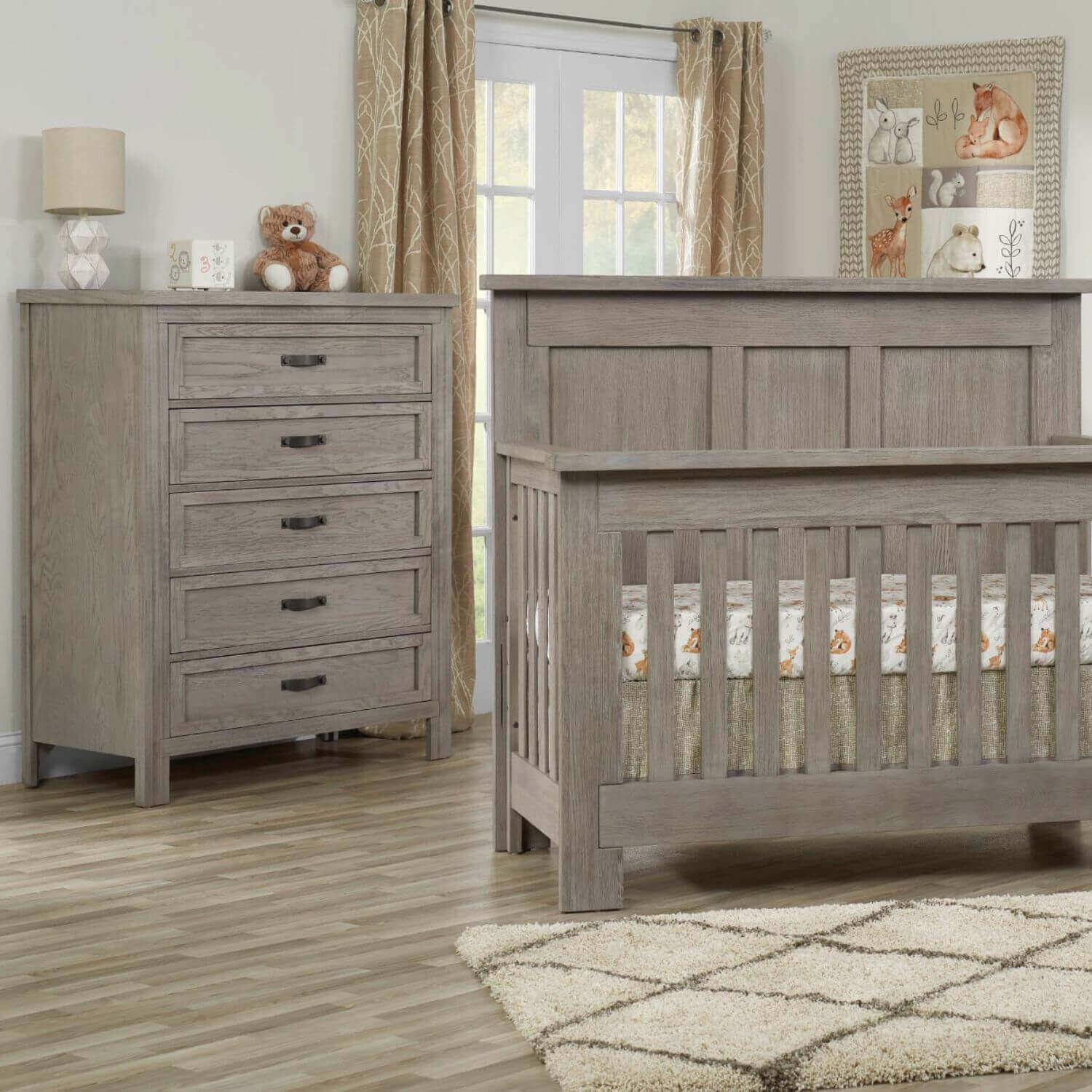 Soho Baby Hanover 5-Drawer Chest | Oak Gray