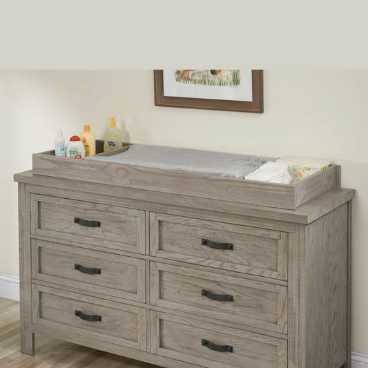 Soho Baby Hanover Changing Topper For 6-Drawer Dresser | Oak Gray
