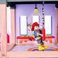 Toy fireman figure in a playset
