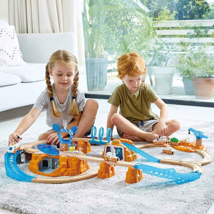 Kids Playing Hape Mars Exploration Set