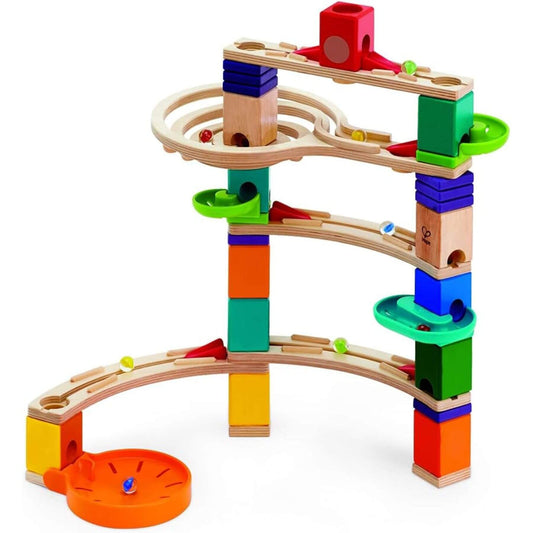 Hape Quadrilla Cliffhanger Wooden Marble Run Blocks