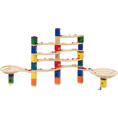 Hape Quadrilla Cyclone Wooden Marble Run Blocks