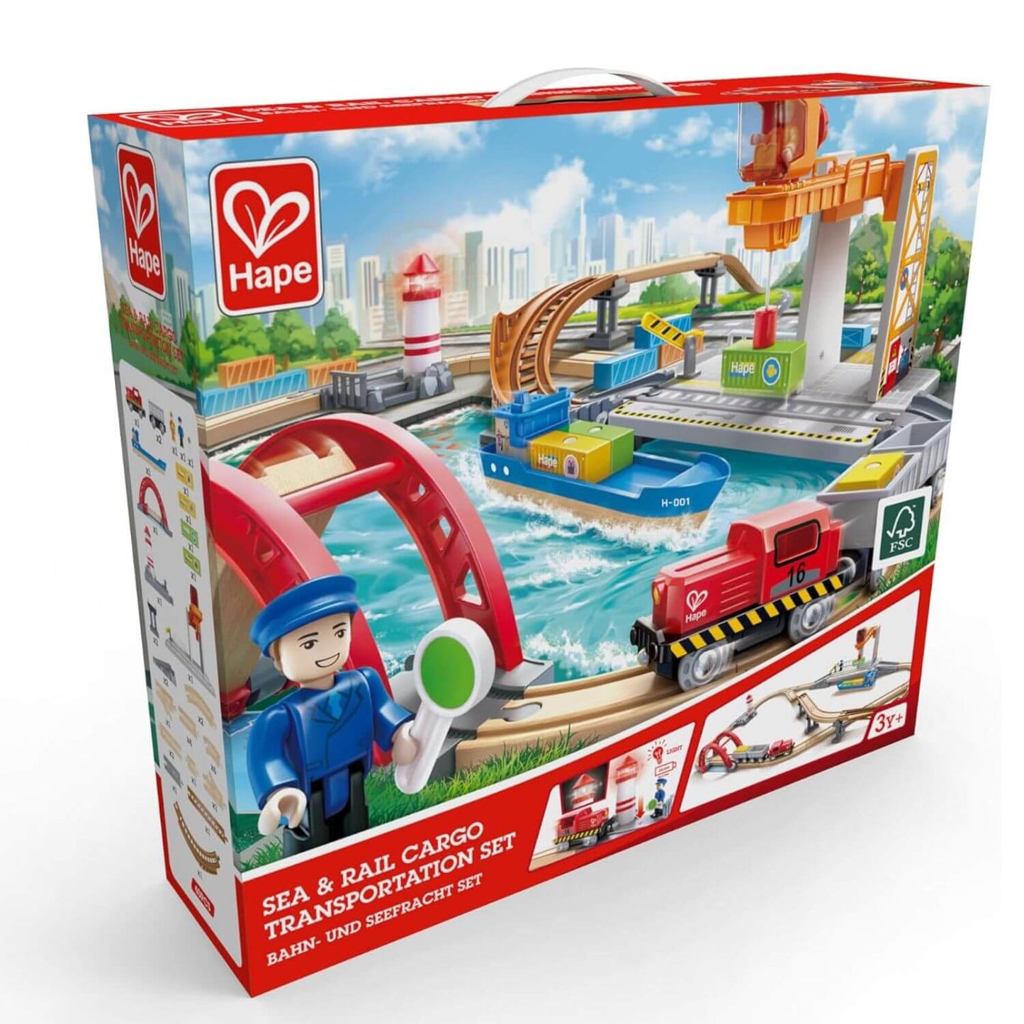Packaged Hape Sea & Rail Cargo Transportation Set