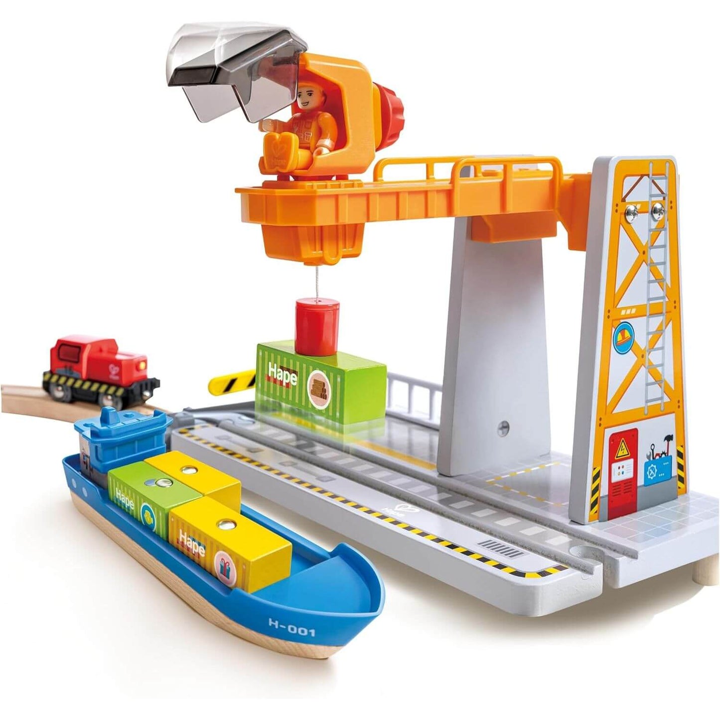 Hape Sea & Rail Cargo Transportation Set