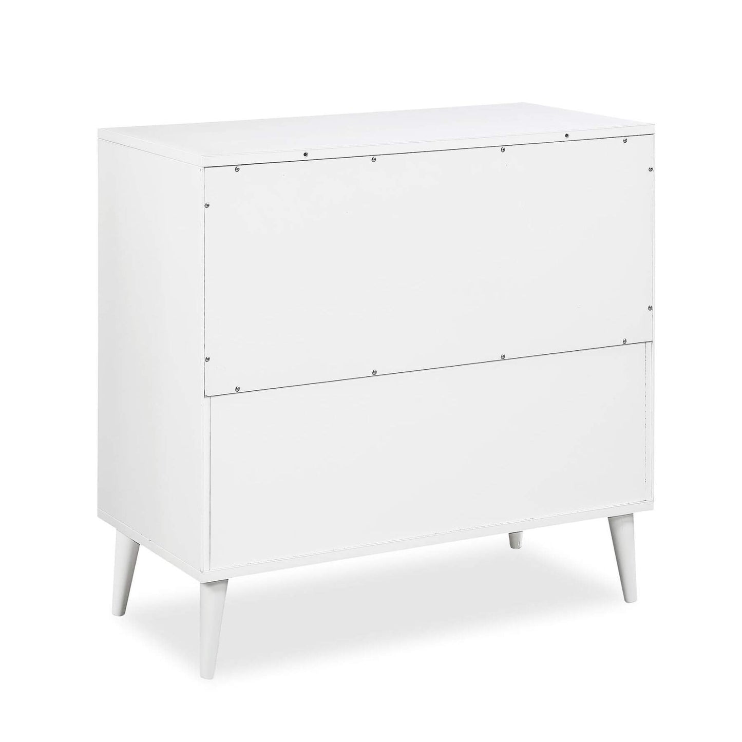Back View of Novogratz Harper 3-Drawer Storage Dresser