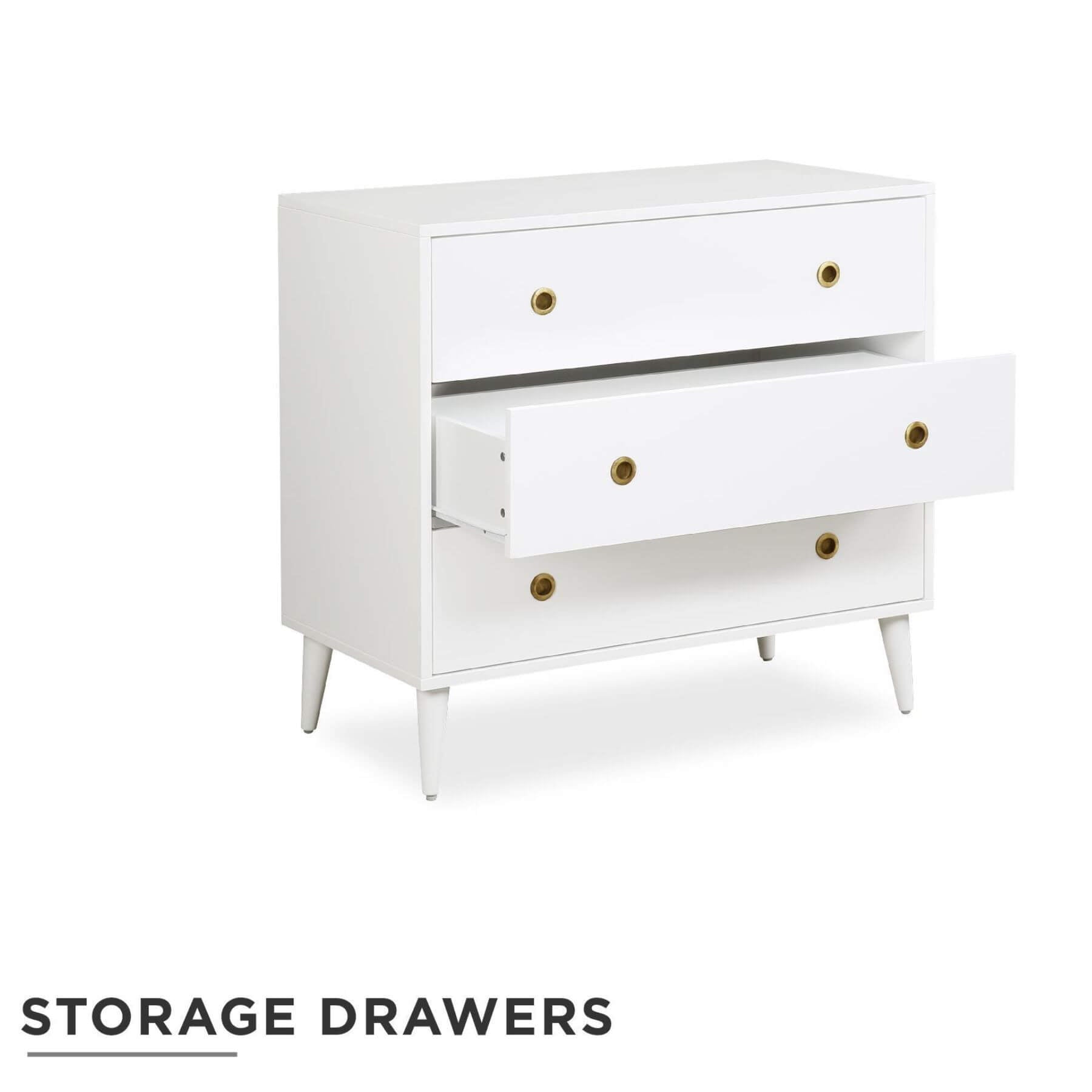 Novogratz Harper 3-Drawer Storage Dresser