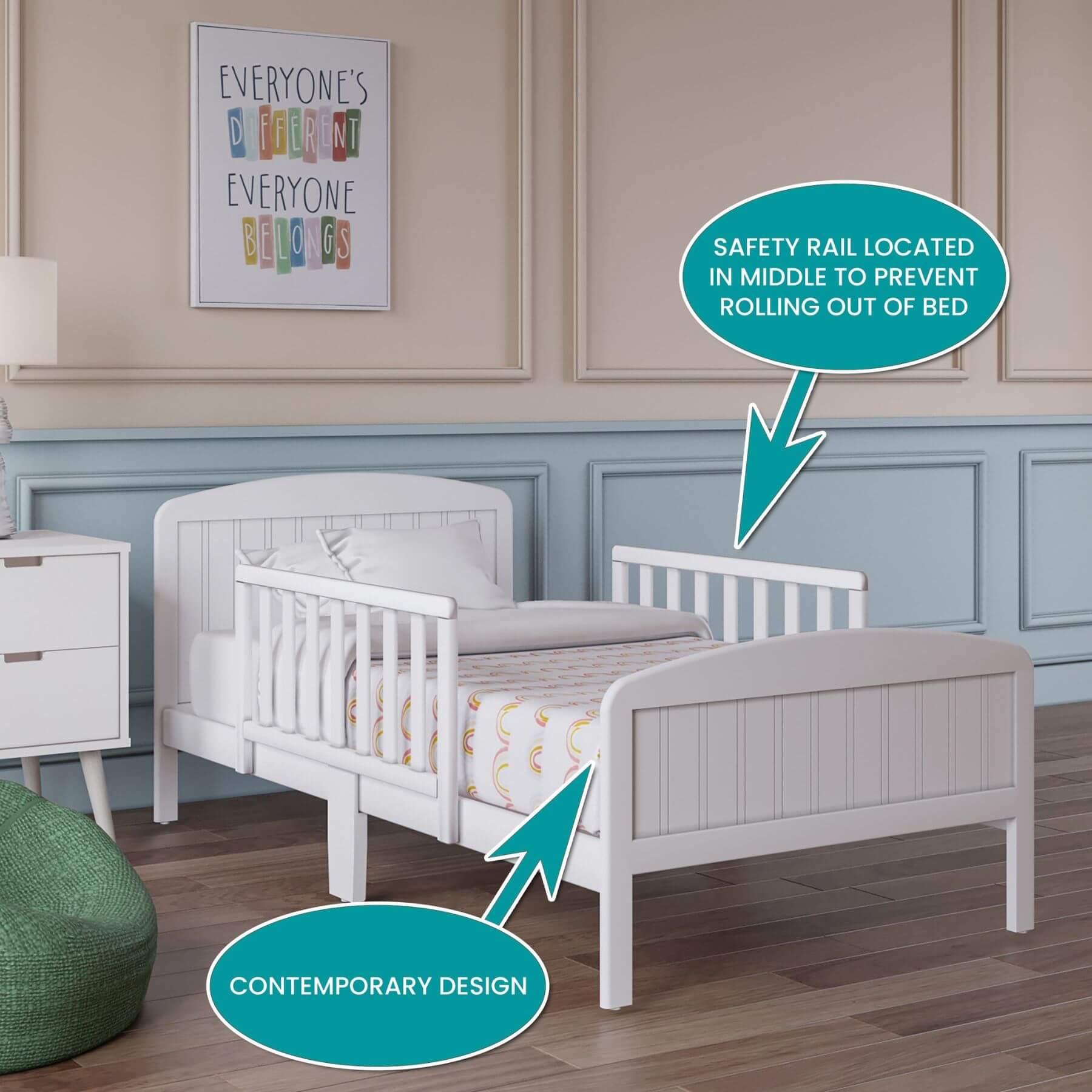 Busy Kids Furniture Harrisburg Toddler Bed White