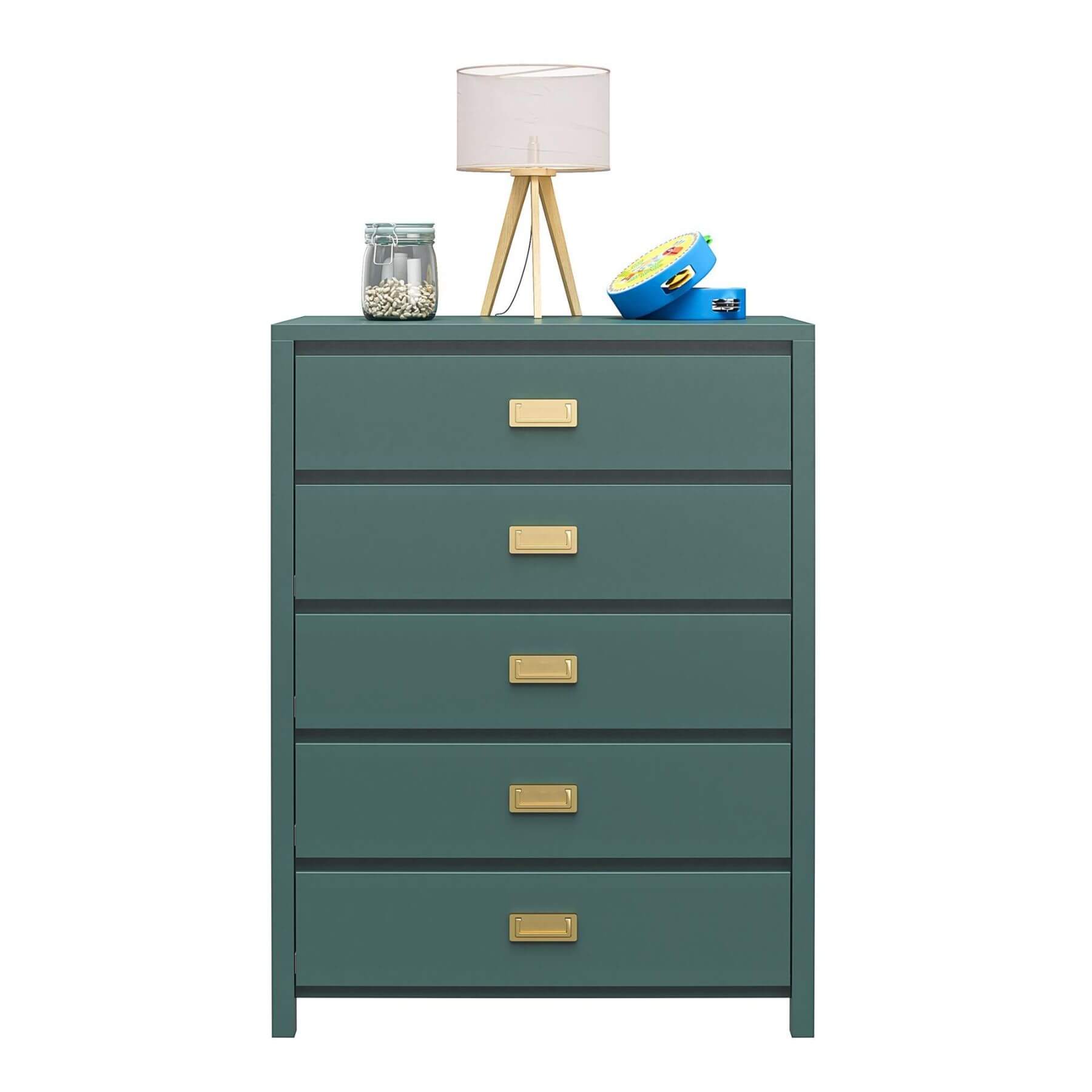 Max & Finn Haven 5-Drawer Kids' Dresser - Hunter Green