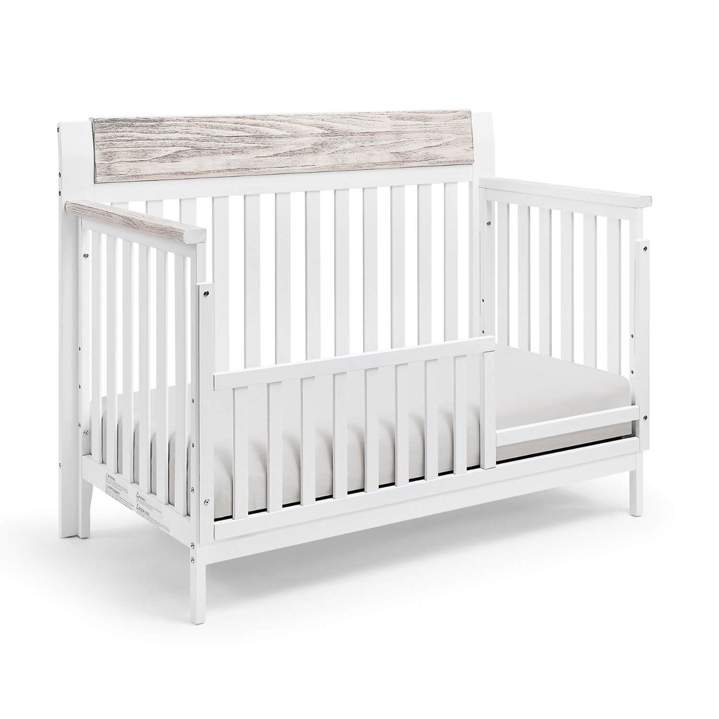 Hayes 4-in-1 Convertible Crib White/Natural