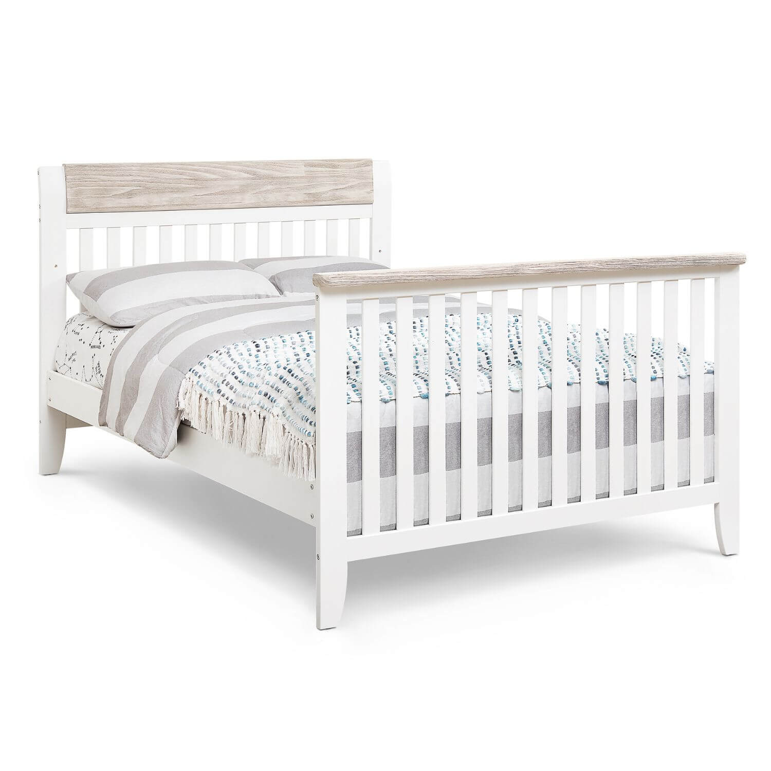 Hayes 4-in-1 Convertible Crib White/Natural