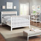 Hayes 4-in-1 Convertible Crib White/Natural