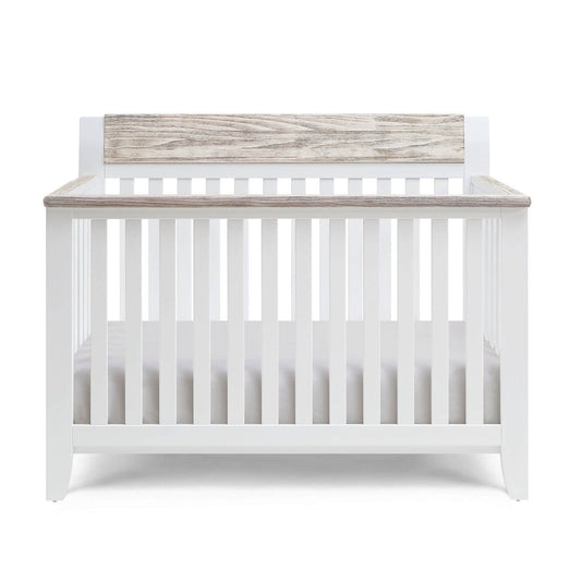 Hayes 4-in-1 Convertible Crib White/Natural