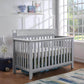 Hayes 4-in-1 Convertible Crib Gray/Weathered Granite