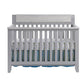 Front View of Hayes 4-in-1 Convertible Crib Gray/Weathered Granite