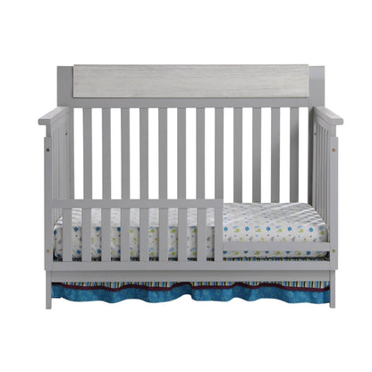 Hayes 4-in-1 Convertible Crib Gray/Weathered Granite - Toddler Bed