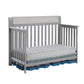 Hayes 4-in-1 Convertible Crib Gray/Weathered Granite - Daybed