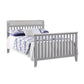Hayes 4-in-1 Convertible Crib Gray/Weathered Granite - Full Size Bed