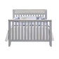 Hayes 4-in-1 Convertible Crib Gray/Weathered Granite - Full Size Bed
