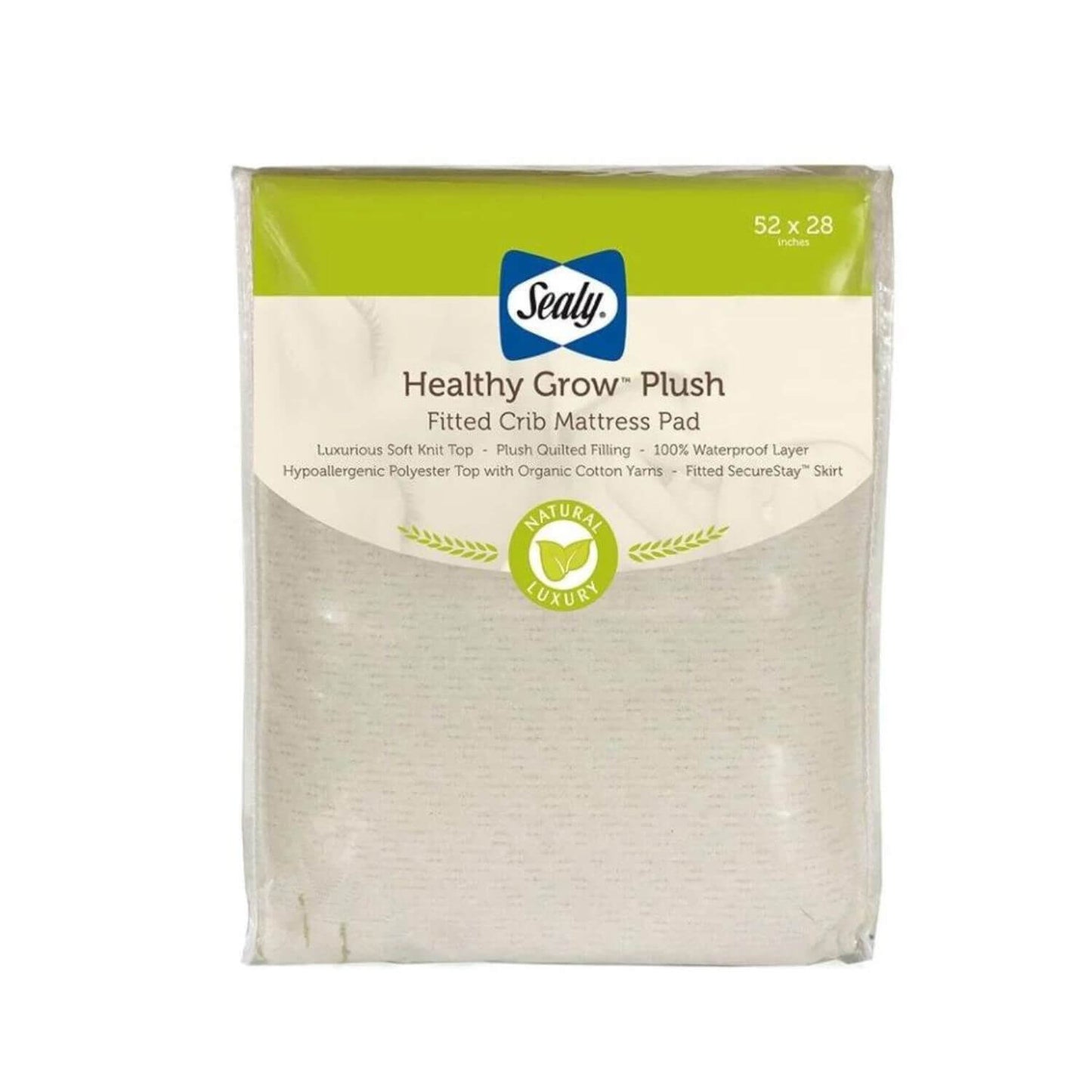 Sealy Healthy Grow Plush Crib Mattress Pad