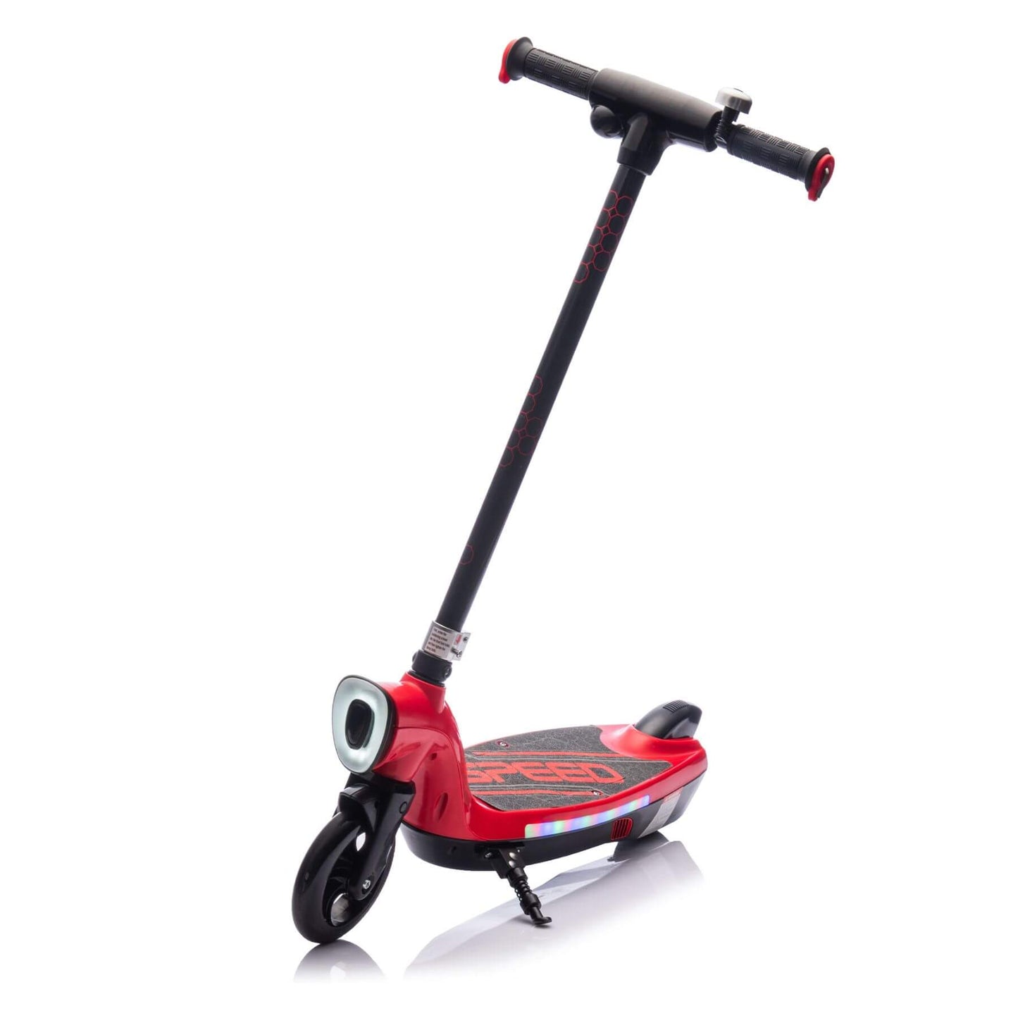 HIFINE Kids Ride On Electric Scooter With Kickstand - Red
