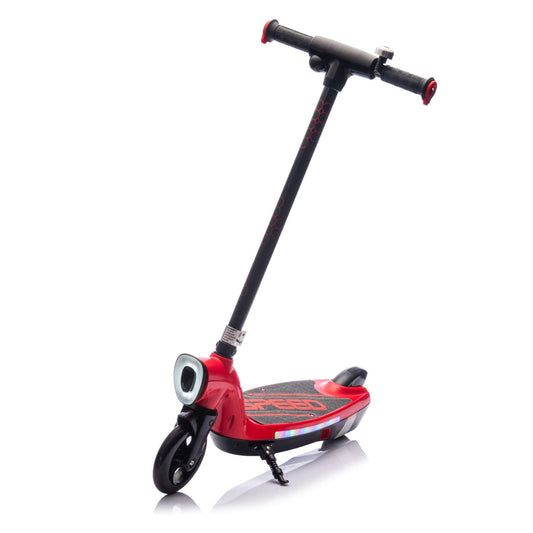HIFINE Kids Ride On Electric Scooter With Kickstand - Red