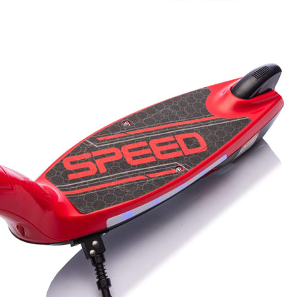 HIFINE Kids Ride On Electric Scooter With Kickstand - Red