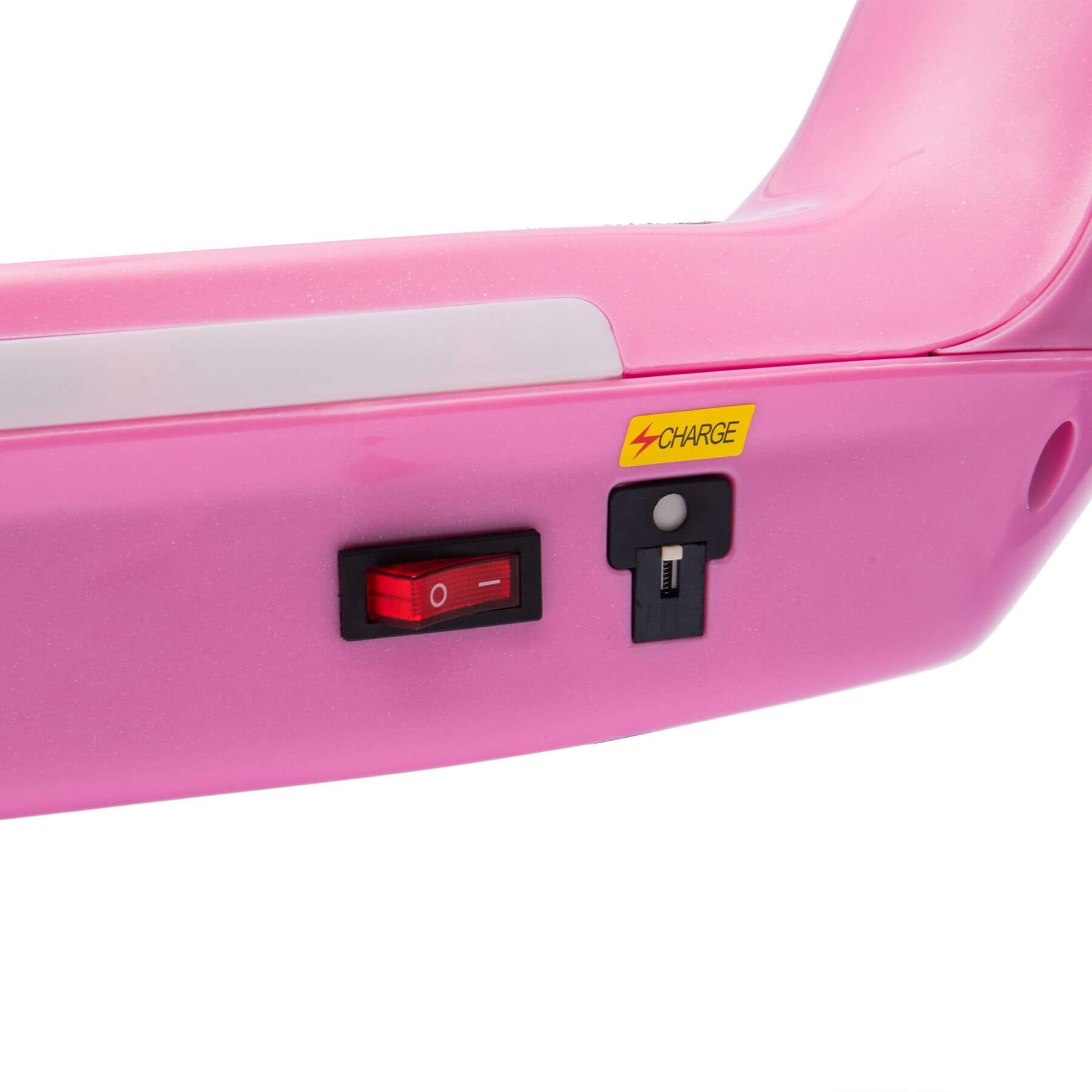 Close-up of HIFINE Kids Ride On Electric Scooter With Kickstand - Pink