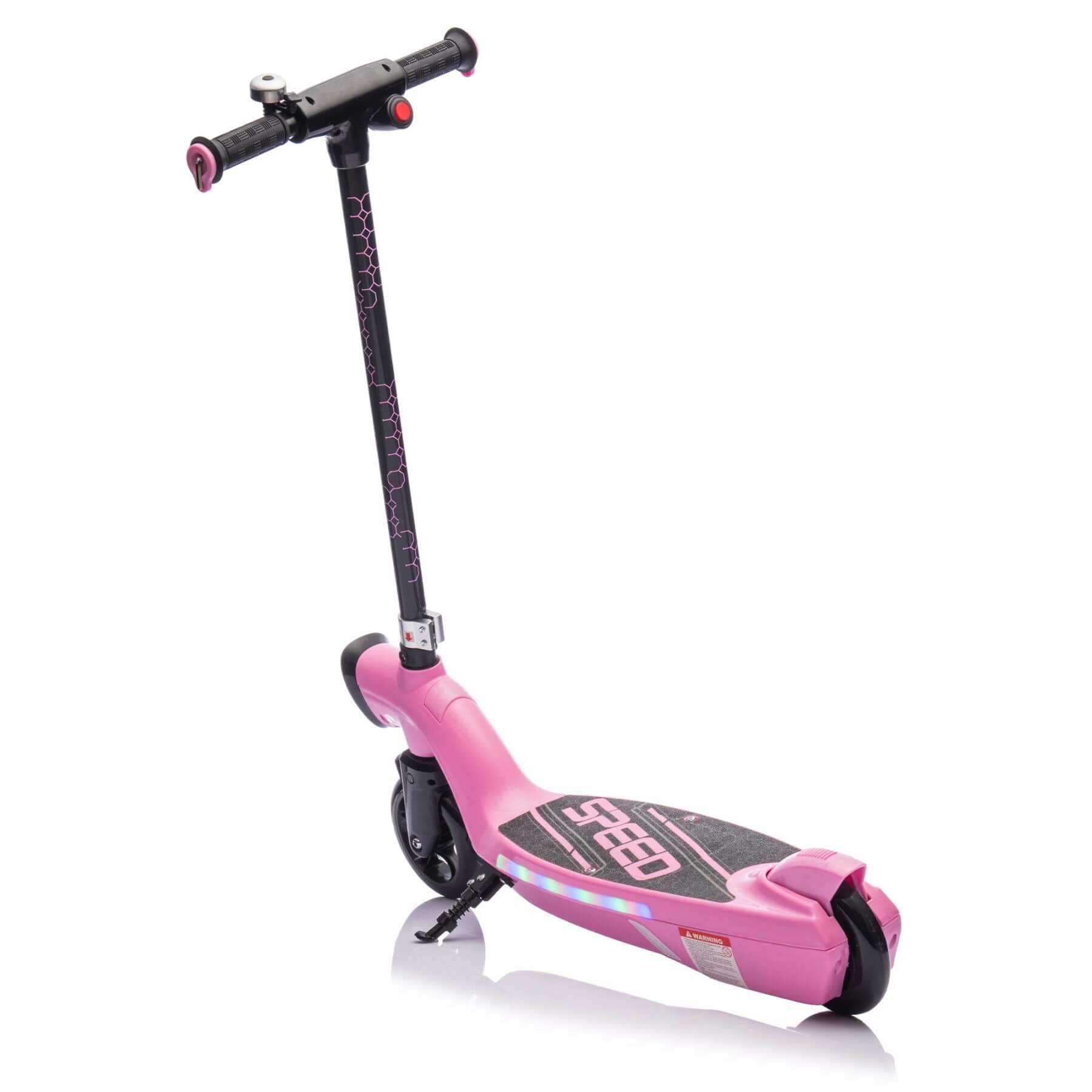 HIFINE Kids Ride On Electric Scooter With Kickstand - Pink