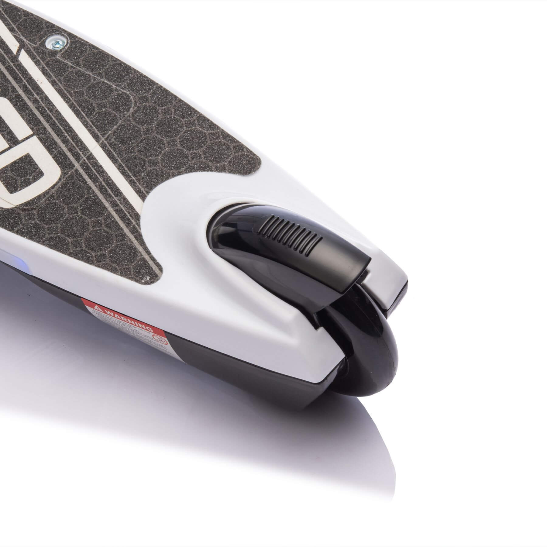 Close-up of HIFINE Kids Ride On Electric Scooter With Kickstand - White