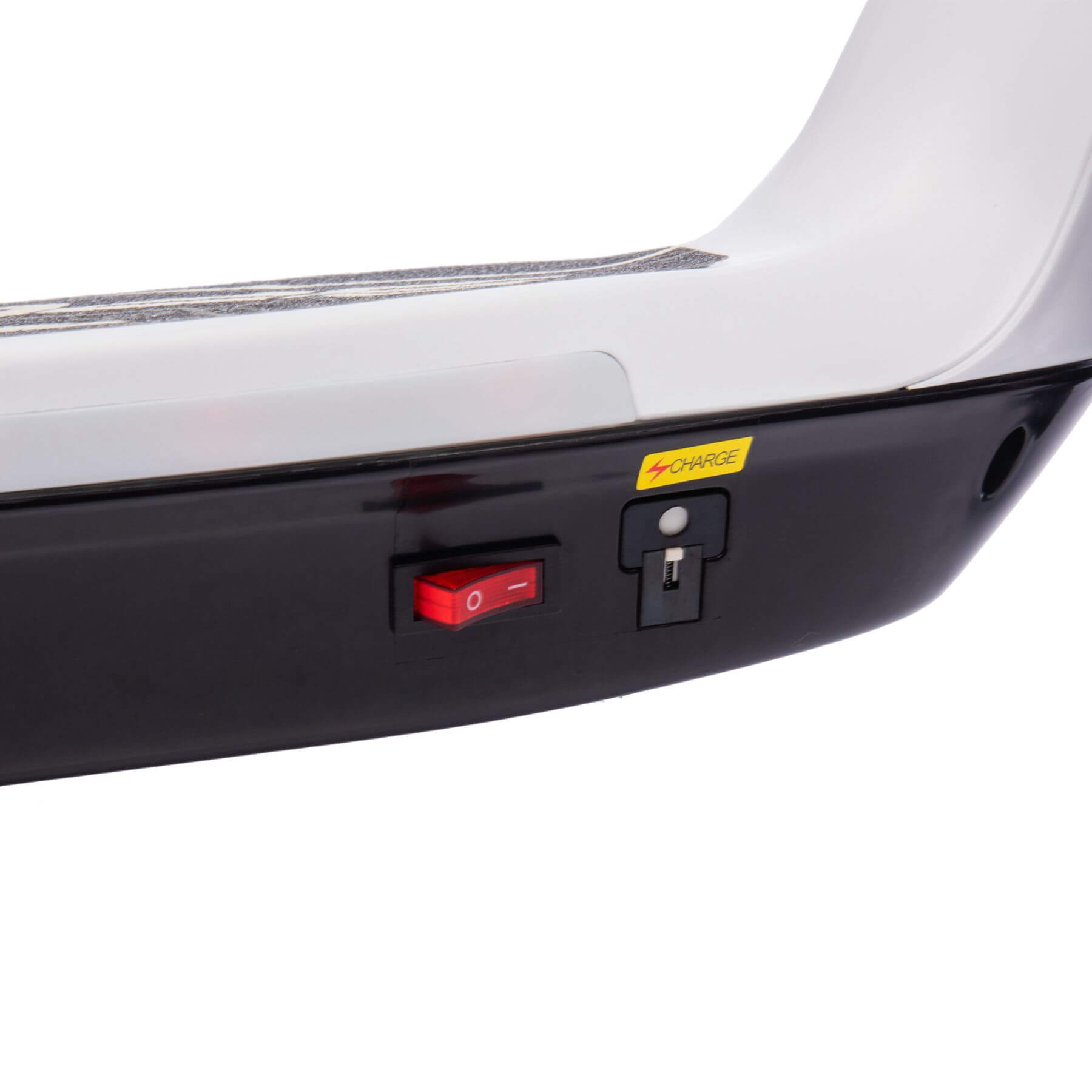 Close-up of HIFINE Kids Ride On Electric Scooter With Kickstand - White