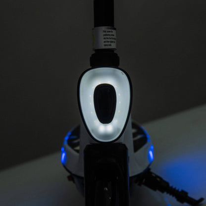 Close-up of HIFINE Kids Ride On Electric Scooter With Kickstand - White