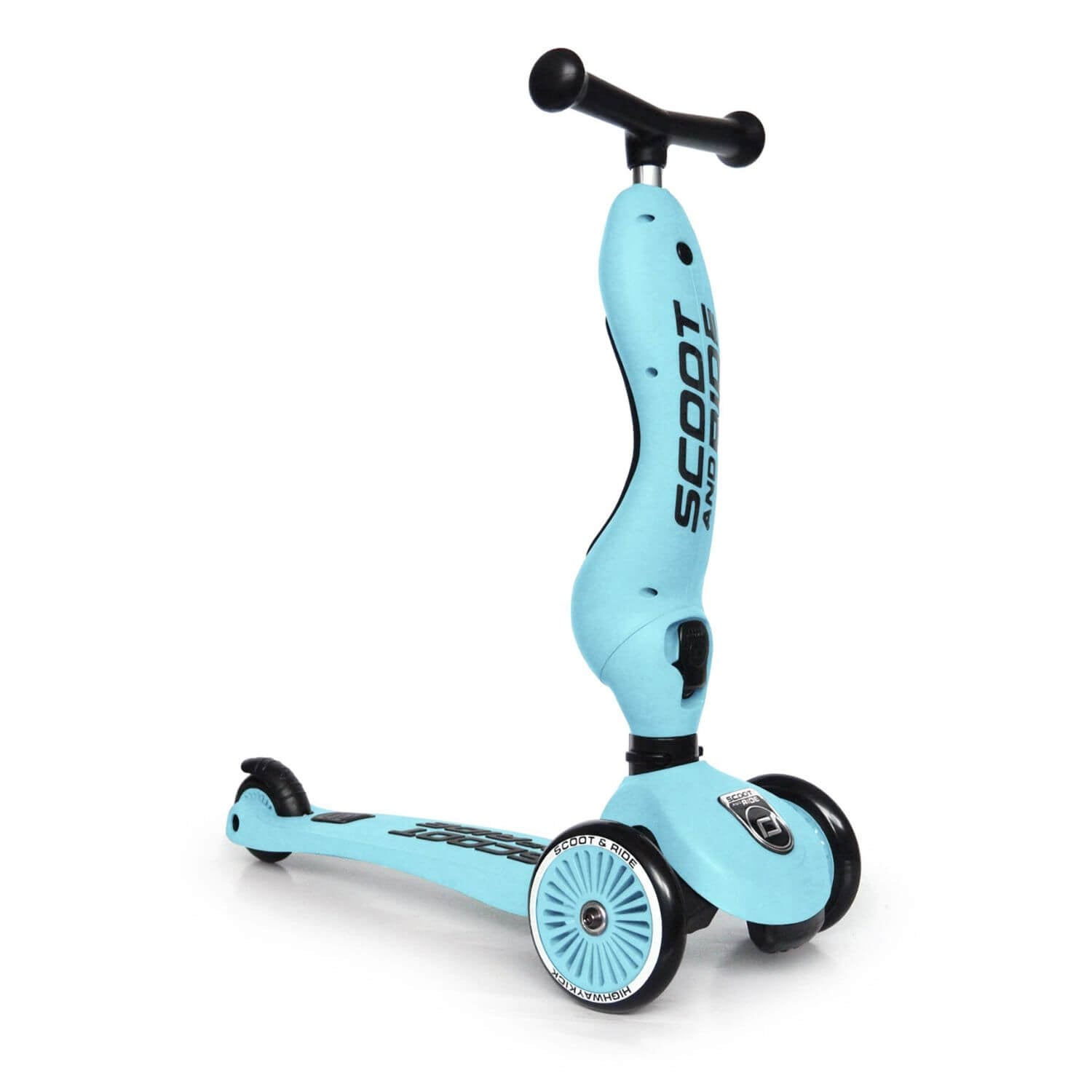 HighwayKick 1 Scooter and Ride On Toy Blueberry