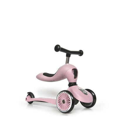 HighwayKick 1 Scooter and Ride On Toy Rose
