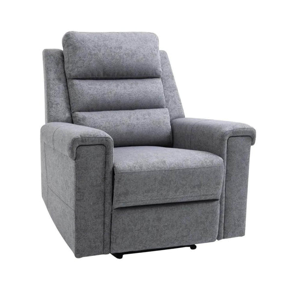 HOMCOM Nursery Reclining Lounger | Linen Touch Upholstery | Charcoal Grey