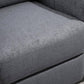 HOMCOM Nursery Reclining Lounger | Linen Touch Upholstery | Charcoal Grey