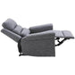 HOMCOM Nursery Reclining Lounger | Linen Touch Upholstery | Charcoal Grey