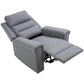 HOMCOM Nursery Reclining Lounger | Linen Touch Upholstery | Charcoal Grey