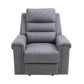 HOMCOM Nursery Reclining Lounger | Linen Touch Upholstery | Charcoal Grey