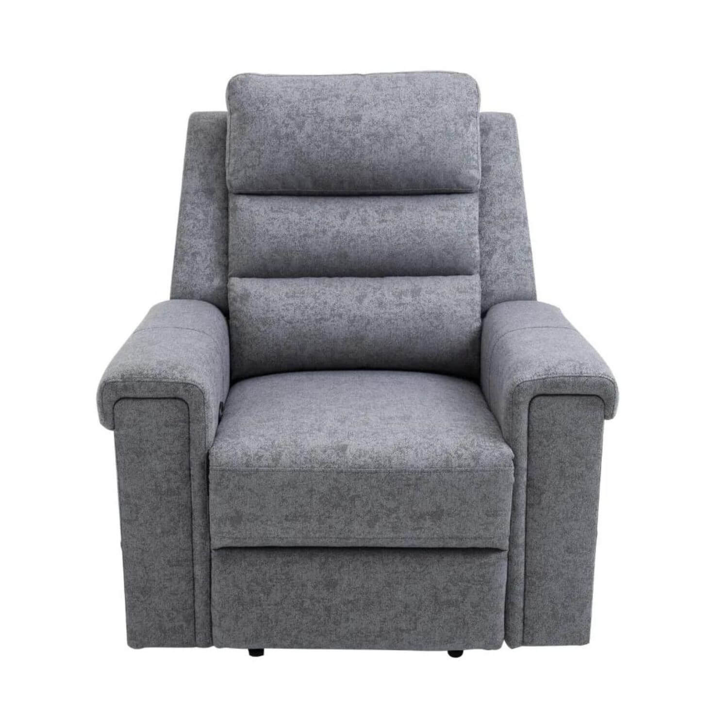 HOMCOM Nursery Reclining Lounger | Linen Touch Upholstery | Charcoal Grey